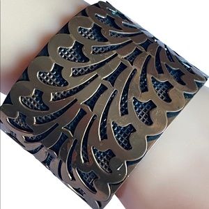 Studio cuff bracelet 1970’s copper abstract handcrafted